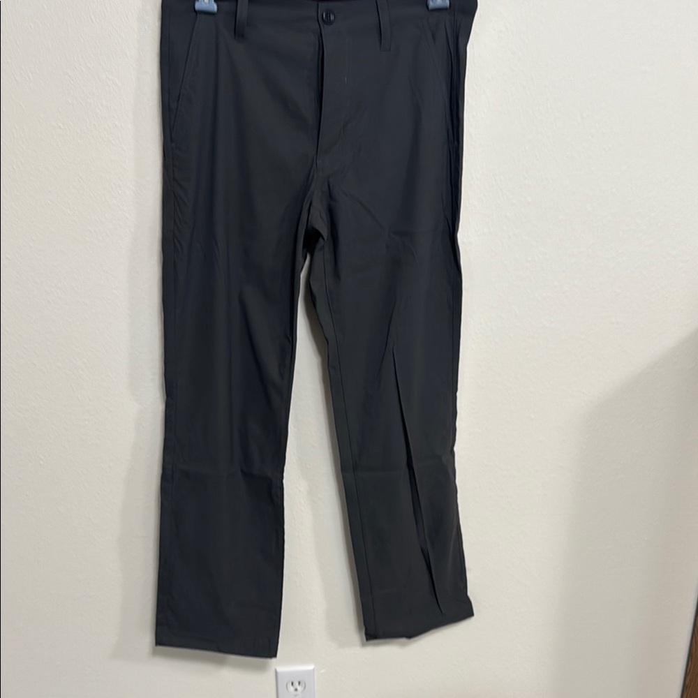 Eddie Bauer Gray Chinos with Slim Fit and Cropped Length
